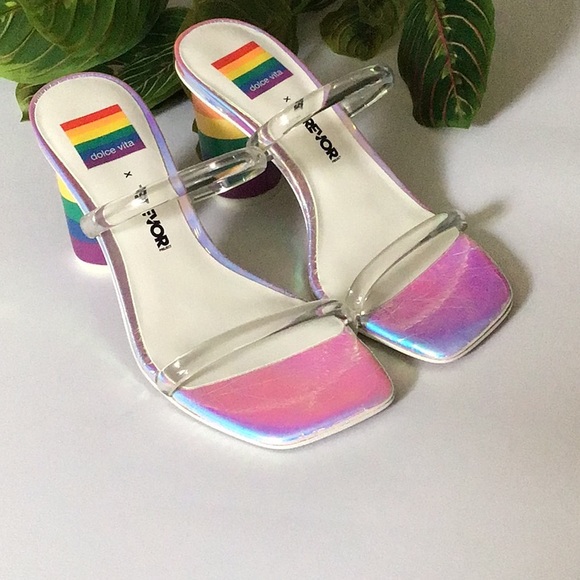 Dolce Vita Rainbow Noles Heels - Picture 8 of 15